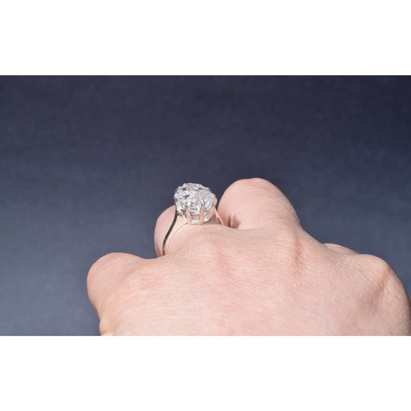 Simple Engagement Ring, Raw Crystal Rings for women size 5 6 7 8 9 - Picture 8 of 9